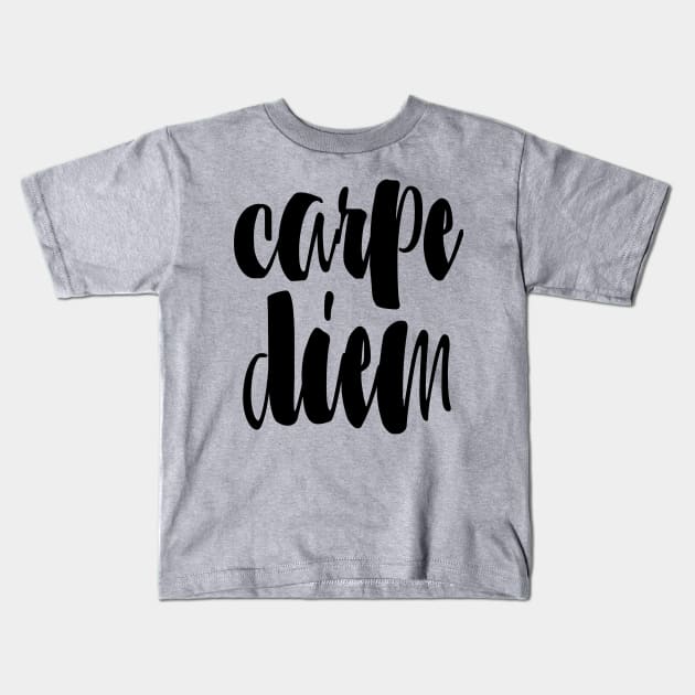 Carpe Diem Kids T-Shirt by lunabelleapparel
